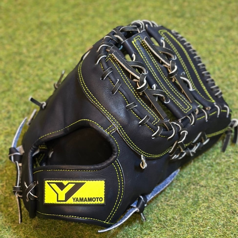 YAMAMOTO Pro Essential ファーストミット 42ZF Yブラック×紐ブラ