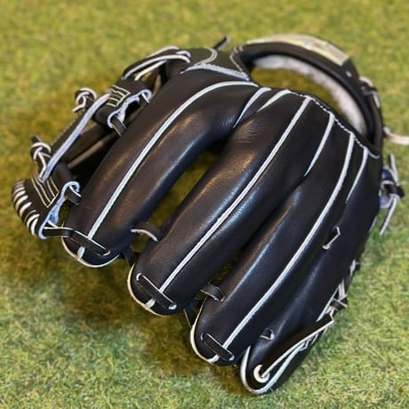 YAMAMOTO Pro Essential　硬式内野用　EA3  Yブラック×紐ブラック×ステッチホワイト　Hウェブ