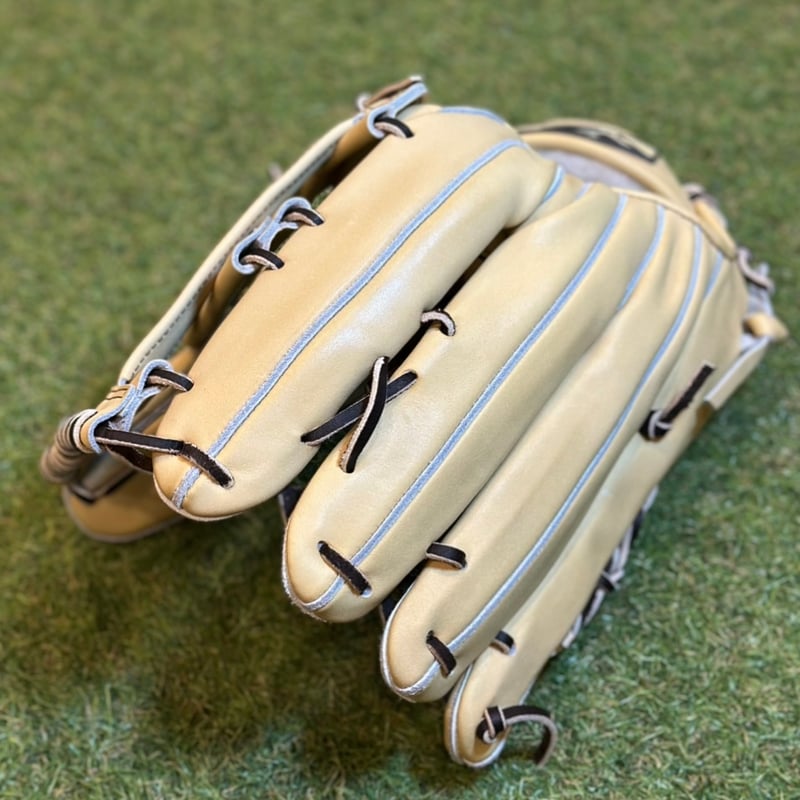 YAMAMOTO Pro Essential 硬式外野用 CG98 クリーム×紐ブラウン×ス