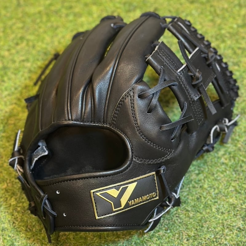 YAMAMOTO Pro Essential 硬式内野手用 YAMAMOTO Pro Essential 硬式内野用 EA3 ブラック×紐ブラック×ステ