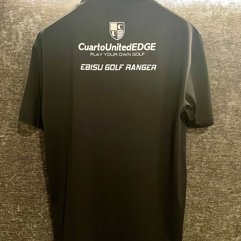 モックネック ゴルフウェア　ブラック　M ゴルフウェア メンズ モックネック 半袖 夏 ハイネック Tシャツ