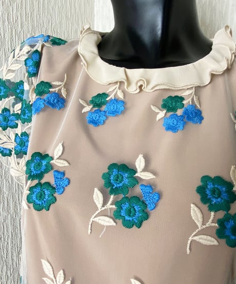花柄ワンピ 〜mila schon BLUE LABEL