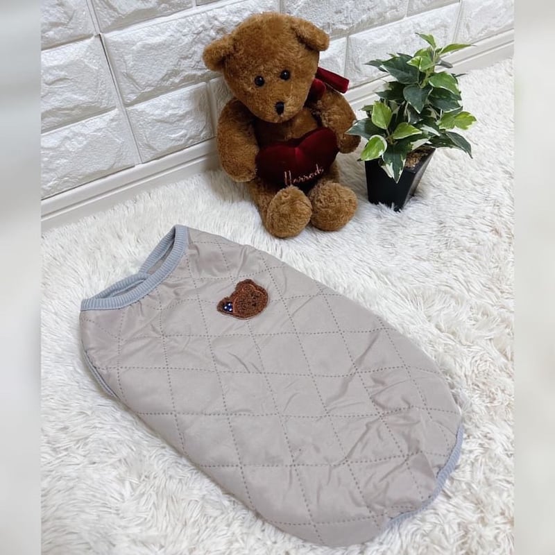 キルティング生地のくまさんダウンベスト🐻 | MIRAN 