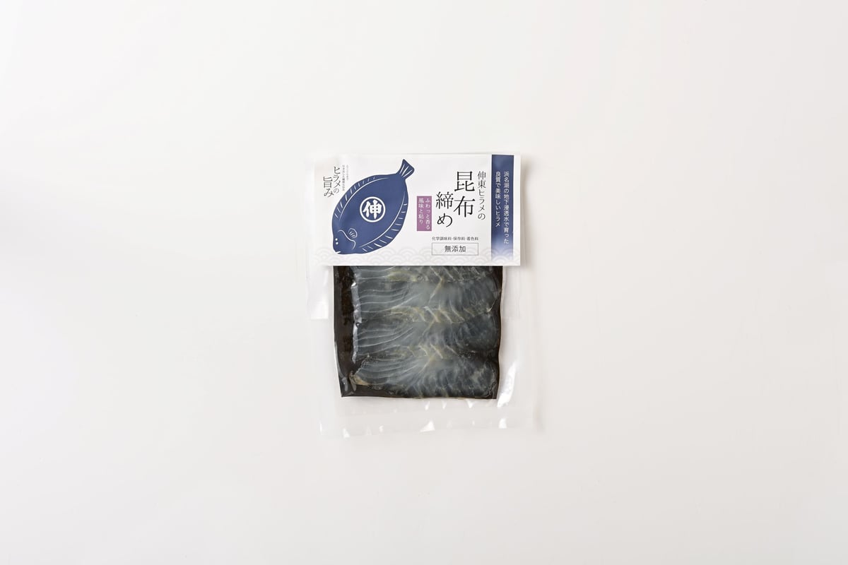 冷凍】伸東ヒラメ昆布締め 単品 | シントウヨウギョ