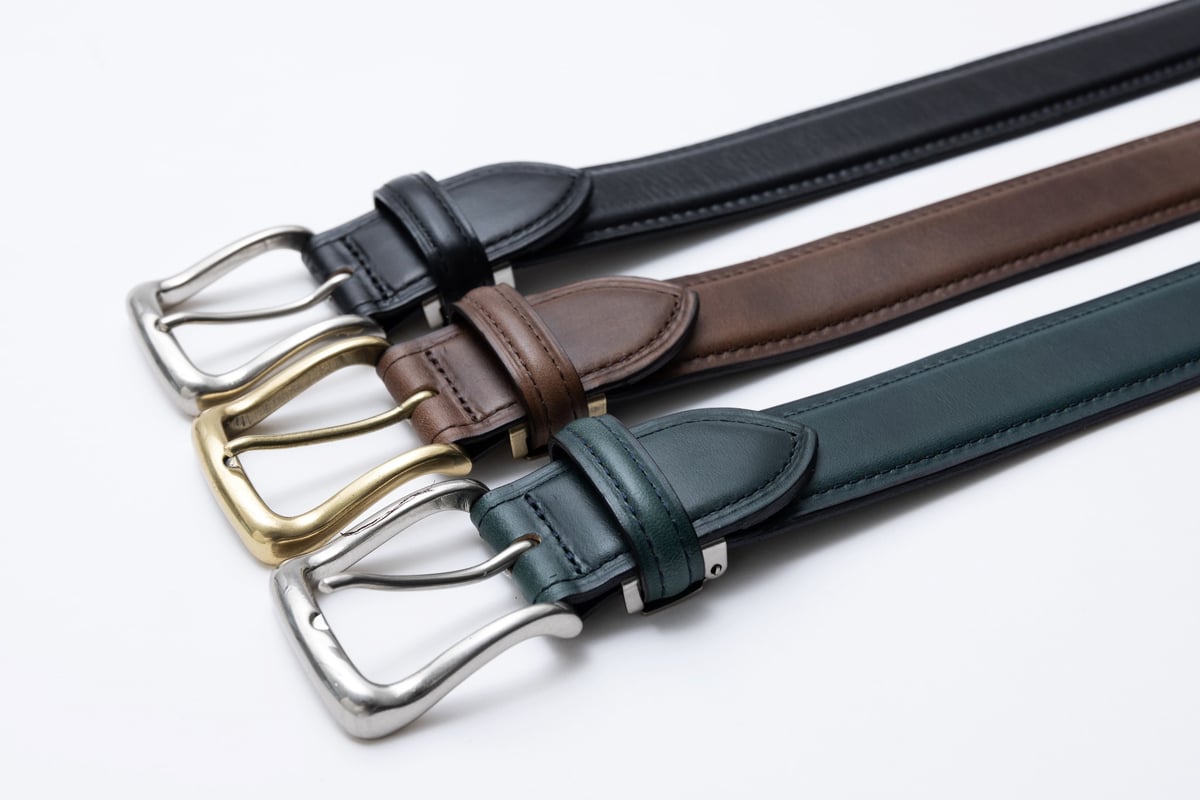 くつろぎリラックス アメリカンオイルレザーベルト＜KR006