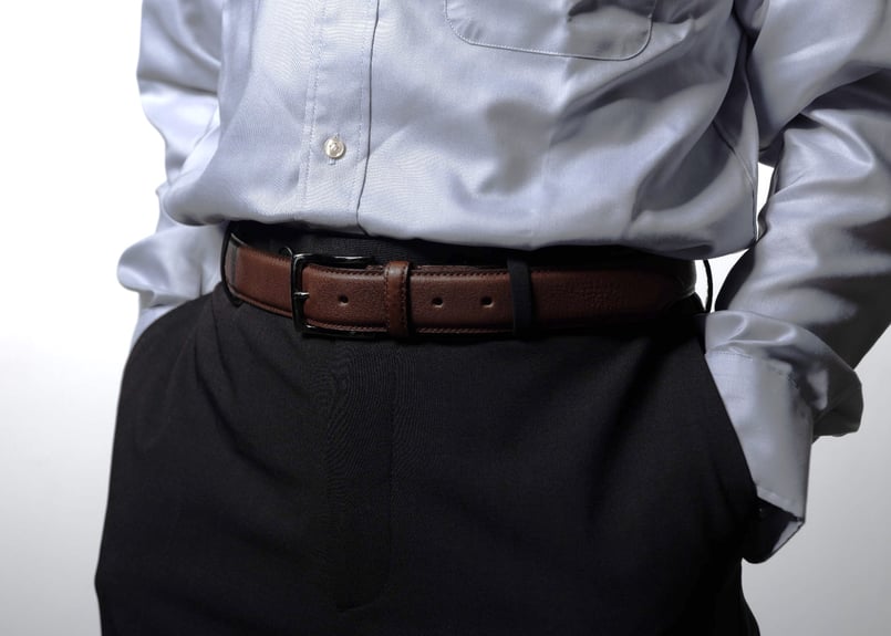 くつろぎリラックス 栃木レザーオイルシュリンクベルト＜KR005