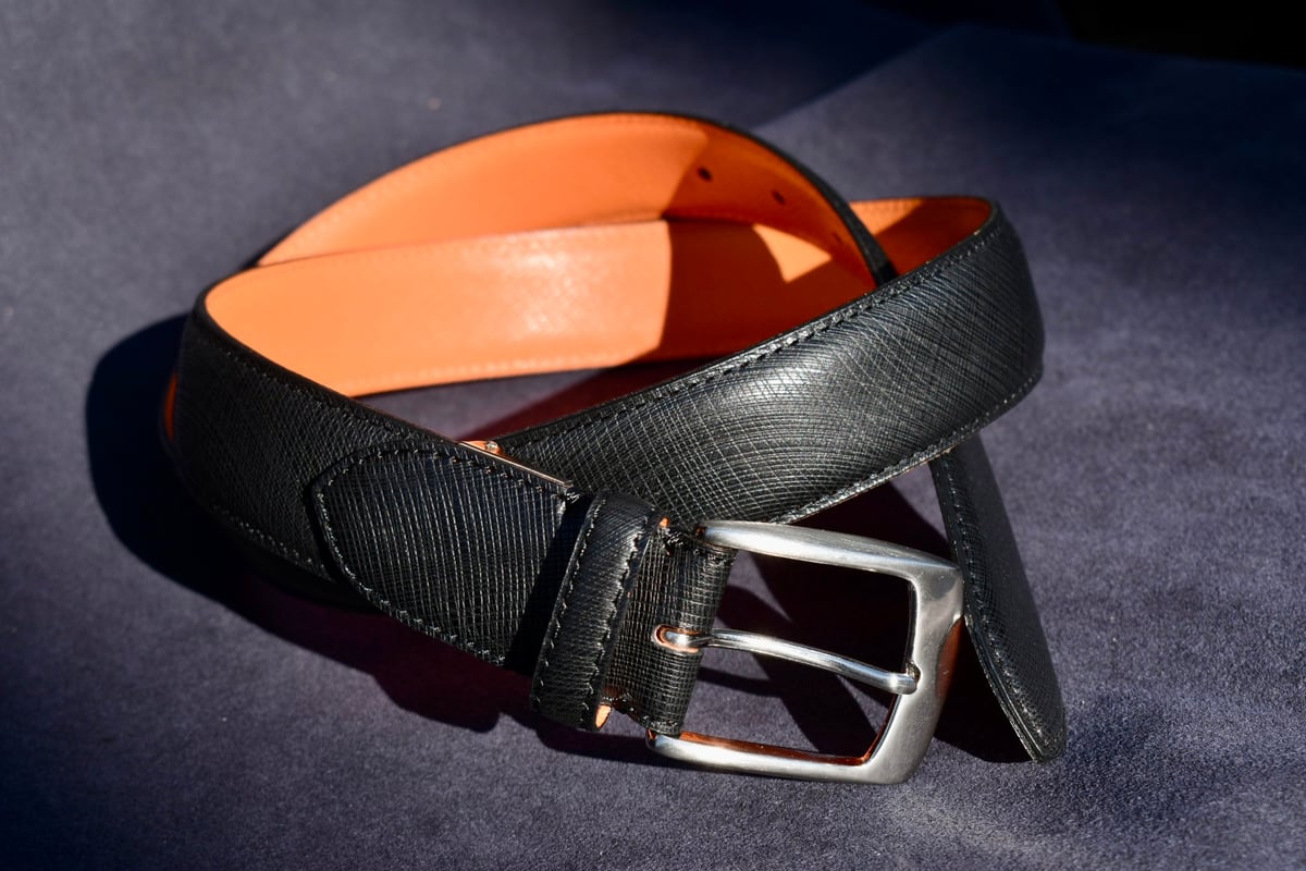 くつろぎリラックス イタリアンオイルレザーベルト＜KR002