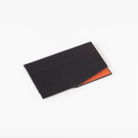 KAMIKA(カミカ) 名刺入れ slim card case（black-orange）