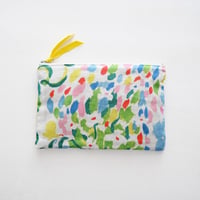 【 Flat Pouch M】  'Rainbow maker' / blue