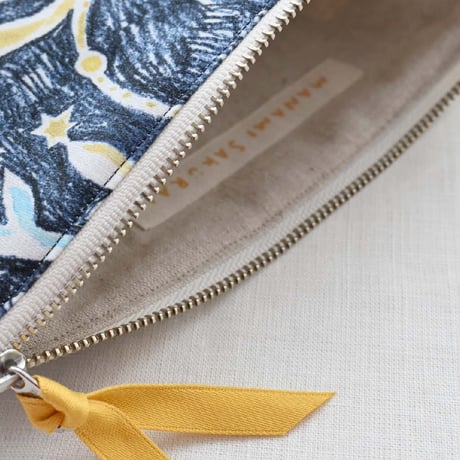 【Machi Pouch】  'The stars' / Navy
