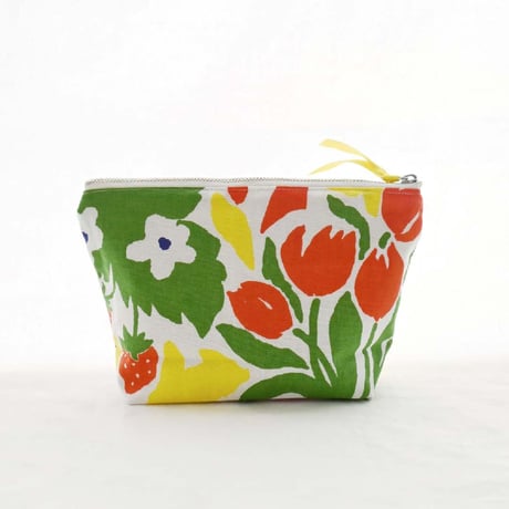 【Machi Pouch】  'Ordinary day' / Red