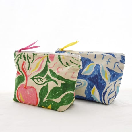 【Machi Pouch】  'The universe' / Green