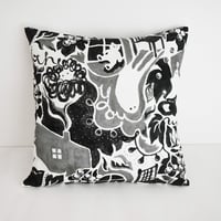 【Cushion cover】 'with you' （Black)