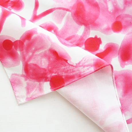 【Handkerchief】 'Jam' (Raspberry)