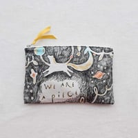 【 Flat Pouch M】  'The stars' / black