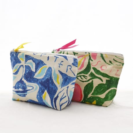 【Machi Pouch】  'The universe' / Blue