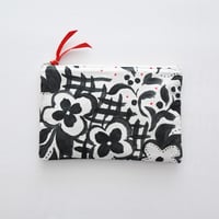 【 Flat Pouch M】  'patchwork'' / Black