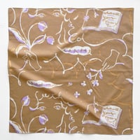 【Handkerchief 】  'Carpe Diem' (Beige)