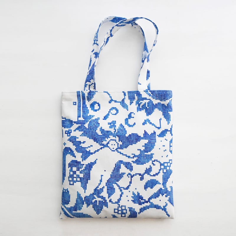Tote bag】'Open' （Blue) | MANAMI SAKURAI