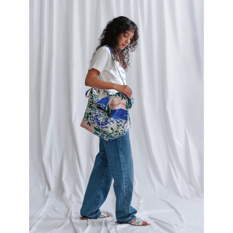 Shoulder bag】 'Patchwork' (Blue) | MANAMI SAKURAI