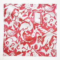 【Handkerchief】  'Open' （red)
