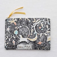 【 Flat Pouch L】  'The stars' / black