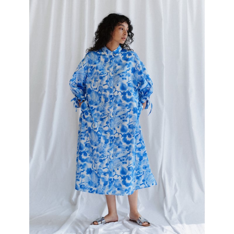 Puff sleeve dress】 