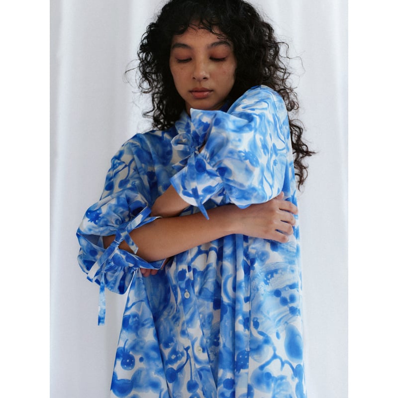 Puff sleeve dress】 