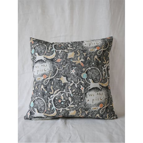 【Cushion cover】 'The stars'  (Black)