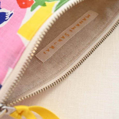 【Machi Pouch】  'Ordinary day' / Red