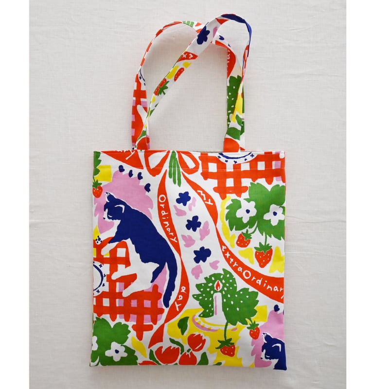 Tote bag Ordinary day Red MANAMI SAKURAI