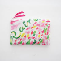 【 Flat Pouch M】  'Rainbow maker' / Pink