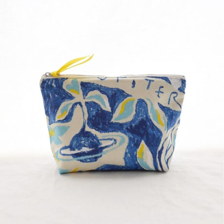 【Machi Pouch】  'The universe' / Blue