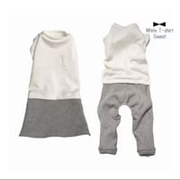 シンプル白Ｔシャツ スウェットワンピース