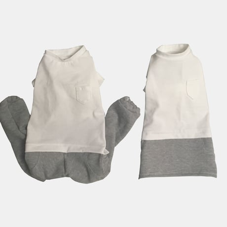 シンプル白Ｔシャツ スウェットロンパース