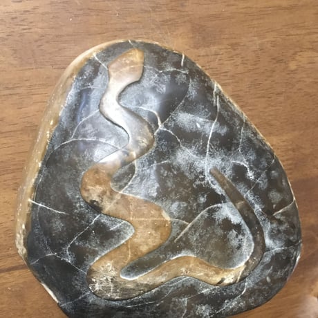 【古物逸品】蛇石約4kg