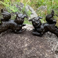 【お家の玄関や神棚強化に】対狛犬の置物