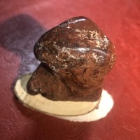 【日本三大の銘石】佐渡の赤玉(台座込み134g)