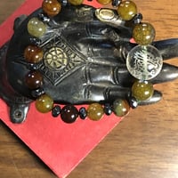 【古物協賛♪】龍水晶19.5㎜＆龍紋瑪瑙＆ヘマタイトカット