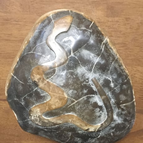 【古物逸品】蛇石約4kg
