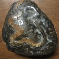 【古物逸品】蛇石約4kg