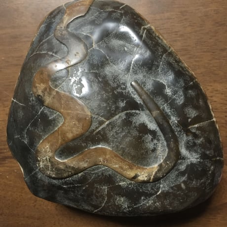 【古物逸品】蛇石約4kg