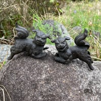 【お家の玄関や神棚強化に】対狛犬の置物
