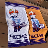 Yackle Towel [White / Orange]