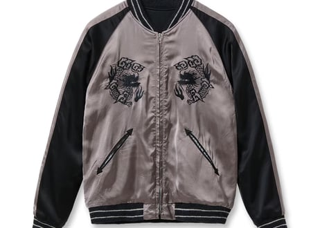 テーラー東洋 港商  限定Acetate Souvenir Jacket KOSHO & CO. Special Edition “WHITE TIGER” × “JAPAN MAP”