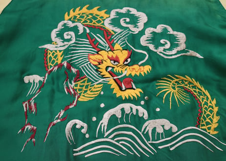 TAILOR TOYO テーラー東洋スカジャン ACETATE SOUVENIR JACKET AGING MODEL“GOLD DRAGON×”RED EAGLE”横須賀MIKASA