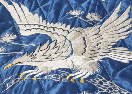 テーラー東洋スカジャン 別珍(べっちん) Velveteen Souvenir Jacket “ROARING TIGER” × “WHITE EAGLE”