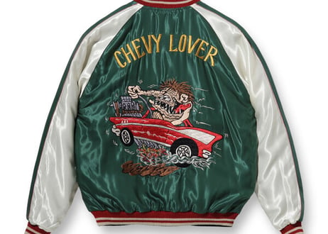 TAILOR TOYO テーラー東洋 ACETATE SOUVENIR JACKET“TIGER HEAD” × “CHEVY LOVER”