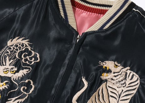 テーラー東洋スカジャン  ACETATE SOUVENIR JACKET “DUELLING DRAGONS”×“WHITE TIGER”