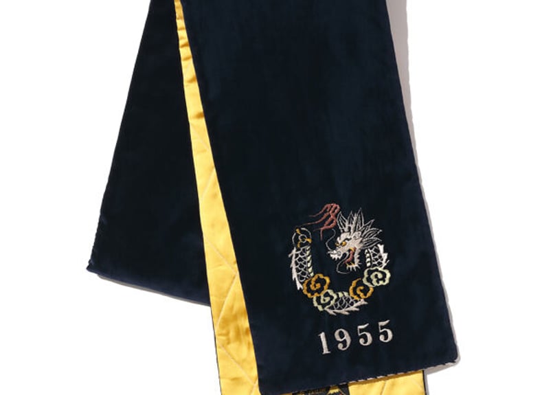 テーラー東洋 スカマフラー スカーフ テーラー東洋 スカジャン柄別珍マフラー VELVETEEN WINTER SCARF “EAG